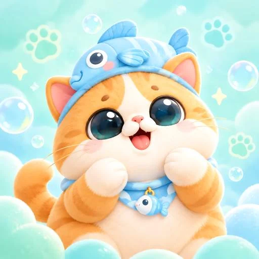 鱼鱼猫系列形象